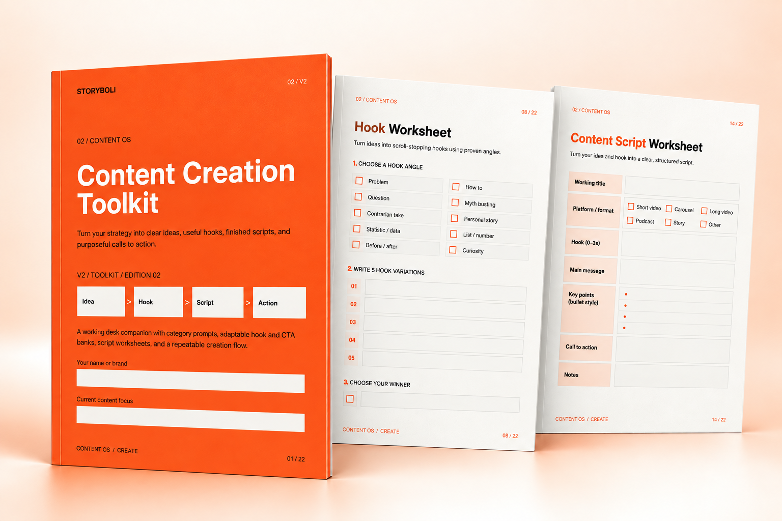 storyboli content creation toolkit Storyboli Content Creation Toolkit — illustrative digital product mockup
