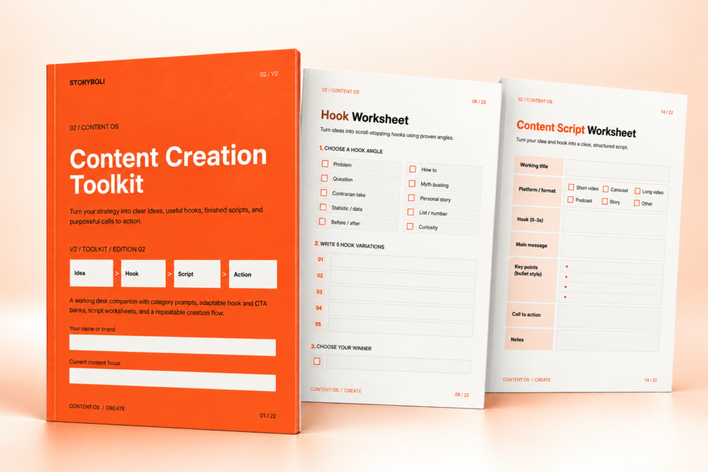 Storyboli Content Creation Toolkit digital product artwork